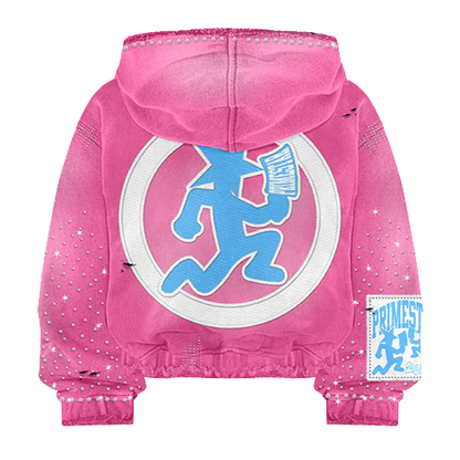 PRIMESTAR "STAR BOY" PINK HOODIE