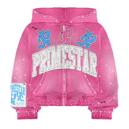 PRIMESTAR "STAR BOY" PINK HOODIE